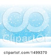 Poster, Art Print Of Winter Snow Background