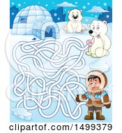 Polar Bear Igloo And Eskimo Arctic Maze