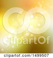 Clipart Of A Golden Star And Flare Background Royalty Free Vector Illustration