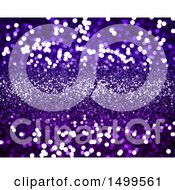 Clipart Of A Purple Glitter Background Royalty Free Illustration