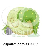 Poster, Art Print Of Garden Plant In A Shell