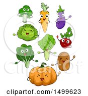 Poster, Art Print Of Happy Vegetable Character Mascots