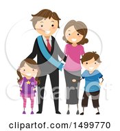 Poster, Art Print Of Happy Political Family