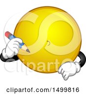 Poster, Art Print Of Smiley Emoticon Emoji Drawing Its Face