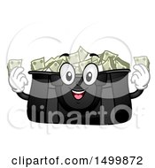 Poster, Art Print Of Duffle Bag Mascot Full Of Cash Money