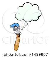 Poster, Art Print Of Paintbrush Mascot Character Thinking