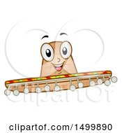 Clipart Of A Straw Sombrero Hat Mascot Character Royalty Free Vector Illustration