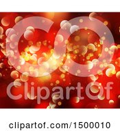 Clipart Of A Red Christmas Flare Background Royalty Free Illustration