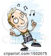 Poster, Art Print Of White Male Track And Field Athlete Doing A Happy Dance