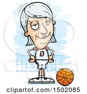 Poster, Art Print Of Confident White Senior Female Basketball Player