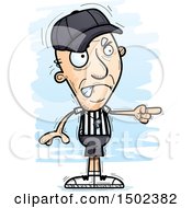 Poster, Art Print Of Mad Pointing White Senior Male Referee