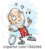 Poster, Art Print Of White Senior Male Rugby Player Doing A Happy Dance