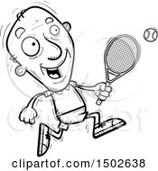 Poster, Art Print Of Running Senior Male Tennis Player