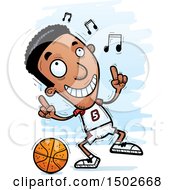 Poster, Art Print Of Black Male Basketball Player Doing A Happy Dance