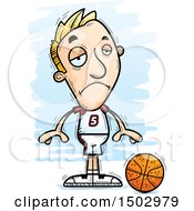 Poster, Art Print Of Sad White Male Basketball Player