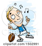Poster, Art Print Of White Male Football Player Doing A Happy Dance