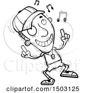 Poster, Art Print Of Black And White Male Basketball Player Doing A Happy Dance