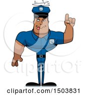 Poster, Art Print Of Drunk Buff African American Male Police Officer