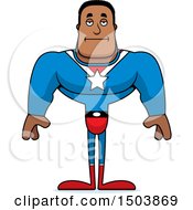 Poster, Art Print Of Bored Buff African American Male Super Hero