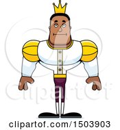 Clipart Of A Bored Buff African American Male Prince Royalty Free Vector Illustration
