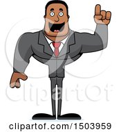 Poster, Art Print Of Buff African American Business Man With An Idea