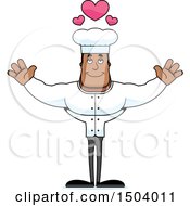 Poster, Art Print Of Buff African American Male Chef With Open Arms