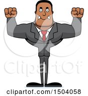 Poster, Art Print Of Mad Buff African American Business Man