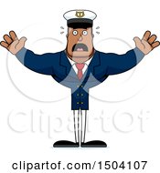 Poster, Art Print Of Scared Buff African American Male Sea Captain
