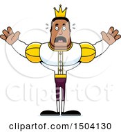Clipart Of A Scared Buff African American Male Prince Royalty Free Vector Illustration