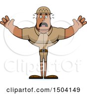 Poster, Art Print Of Scared Buff African American Male Zookeeper