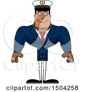 Poster, Art Print Of Happy Buff African American Male Sea Captain