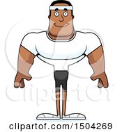 Poster, Art Print Of Happy Buff African American Fitness Man
