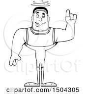 Clipart Of A Black And White Drunk Buff African American Male Wrestler Royalty Free Vector Illustration