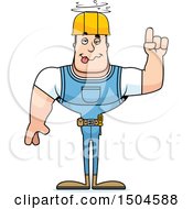 Poster, Art Print Of Drunk Buff Caucasian Male Construction Worker