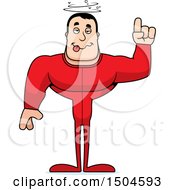 Clipart Of A Drunk Buff Caucasian Male In Pjs Royalty Free Vector Illustration