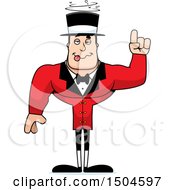 Poster, Art Print Of Buff Caucasian Male Circus Ringmaster With An Idea