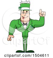 Clipart Of A Drunk Buff Caucasian Irish Man Royalty Free Vector Illustration