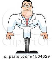 Poster, Art Print Of Bored Buff Caucasian Male Scientist