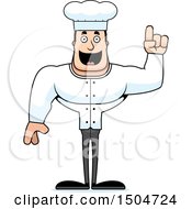 Poster, Art Print Of Buff Caucasian Male Chef With An Idea