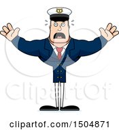 Poster, Art Print Of Scared Buff Caucasian Male Sea Captain
