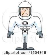 Poster, Art Print Of Sad Buff Caucasian Male Astronaut