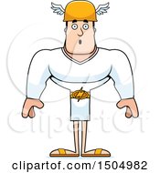 Clipart Of A Surprised Buff Caucasian Male Hermes Royalty Free Vector Illustration