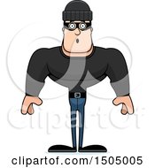 Poster, Art Print Of Surprised Buff Caucasian Male Robber