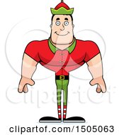 Poster, Art Print Of Happy Buff Caucasian Male Christmas Elf