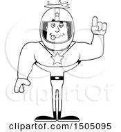 Clipart Of A Black And White Drunk Buff Male Race Car Driver Royalty Free Vector Illustration