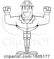 Poster, Art Print Of Black And White Cheering Buff Male
