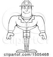 Poster, Art Print Of Black And White Happy Buff Male