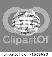 Clipart Of A Disco Ball On Gray Royalty Free Vector Illustration