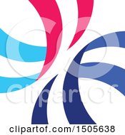 Clipart Of A Medical Cross Swoosh Design Royalty Free Vector Illustration