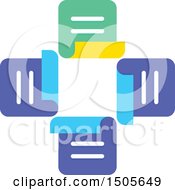 Clipart Of A Cross Made Of Notes Royalty Free Vector Illustration